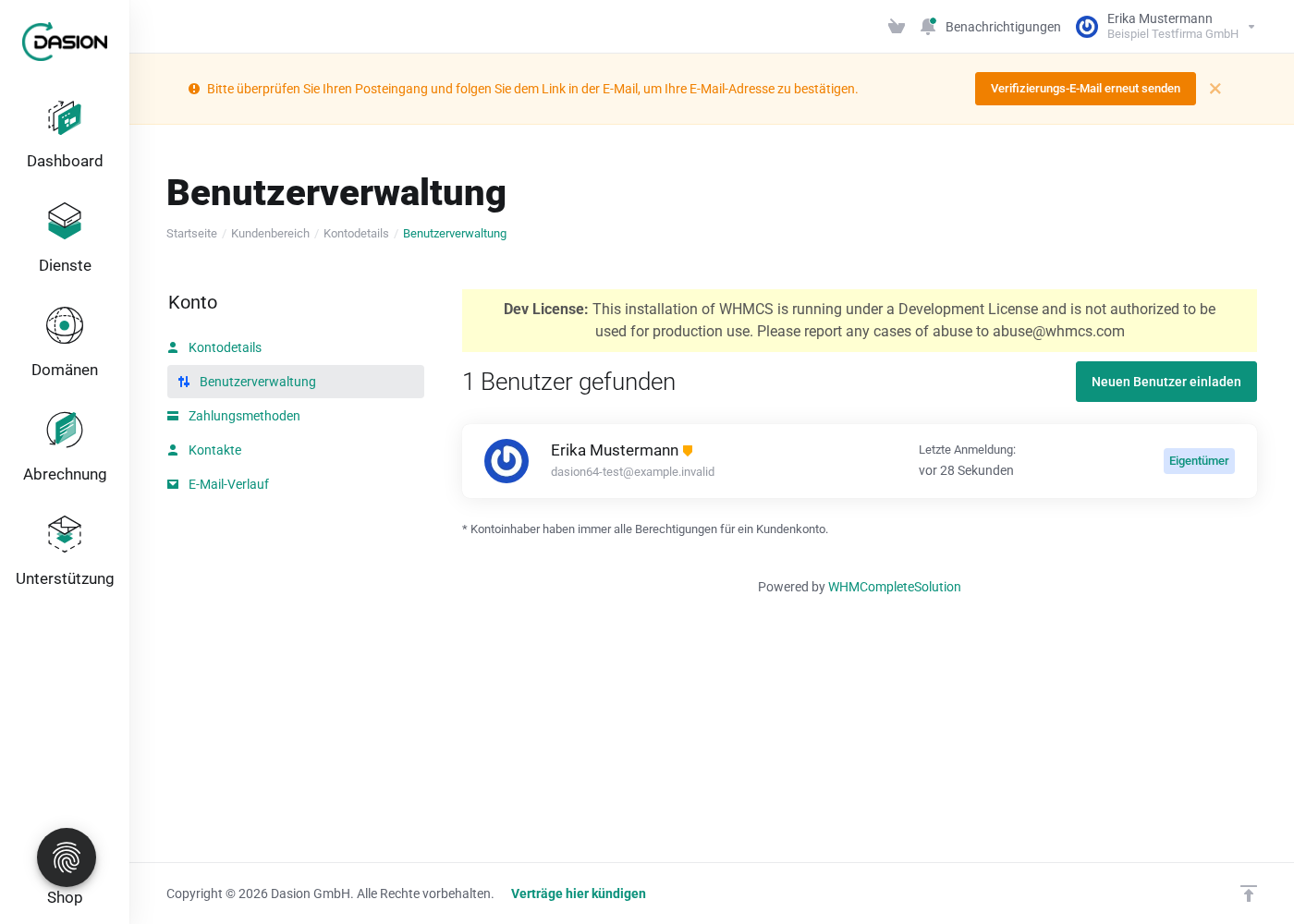 Benutzerverwaltung